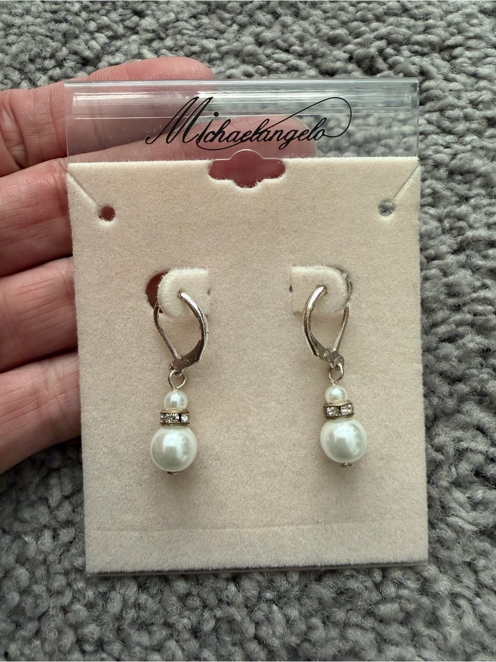 Michelangelo Faux Pearl Drop Earrings